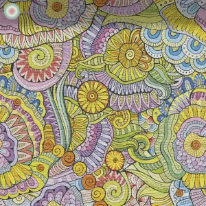 Vibrant Flower Swirls 1