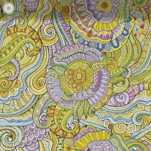 Vibrant Flower Swirls 3