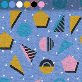 Colorful Geometry on Blue