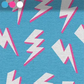 Lightning Bolts on Blue