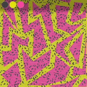 Geometric Mosaic Pink-Yellow