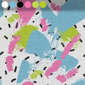 Pinselstriche in Pink und Blau