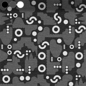 Geometric Contrasts Black-Grey