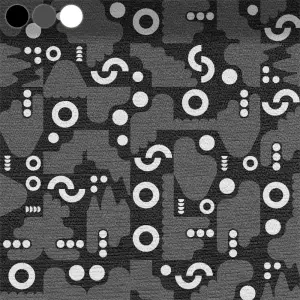 Geometric Contrasts Black-Grey