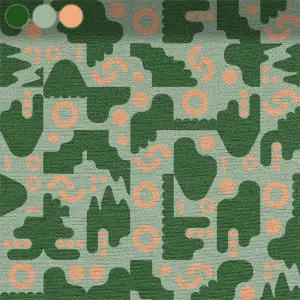 Geometric Contrasts Green-Orange