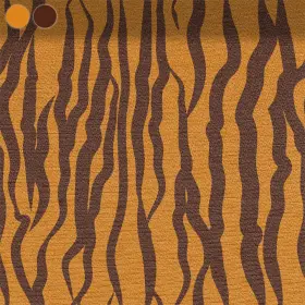 Wellenmuster in Braun-Orange