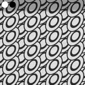 Intertwined Black and White Rings