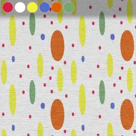 Bunte Ovale und Punkte