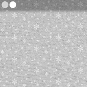 Soft Snowflakes on Grey