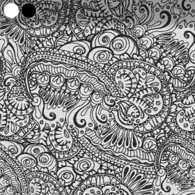 Playful Black and White Ornaments