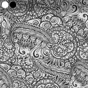 Playful Black and White Ornaments