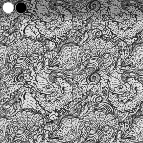 Black and White Doodle Pattern