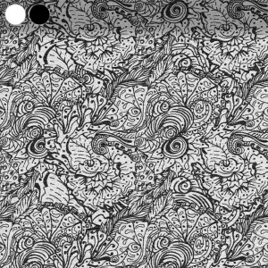 Schwarz-Weiß Doodle Muster