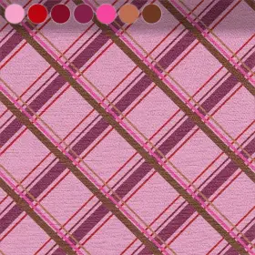 Diagonal Kariert in Pink