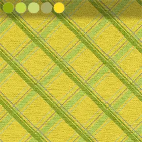 Diagonal Plaid in Yellow