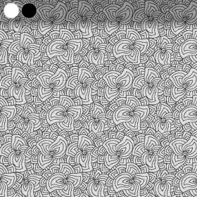 Fine Blossom Swirl in Black & White