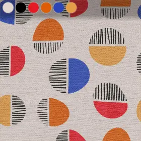 Colorful Semicircles with Stripes