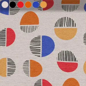 Colorful Semicircles with Stripes