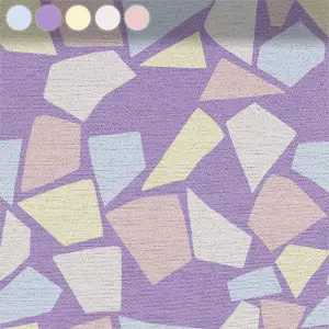 Bunte Formen auf Lila