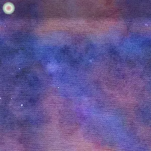 Aquarellblaue Wolkenflächen