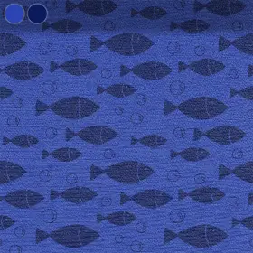 Fish on Blue