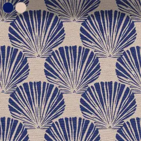 Shell-Blue on Beige