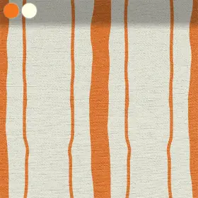 Wellenförmige Streifen in Orange