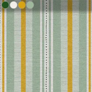 Playful Stripes in Green