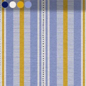 Verspielte Streifen in Blau