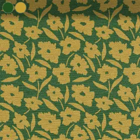 Yellow Blossoms on Green