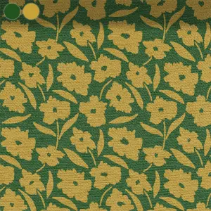 Yellow Blossoms on Green