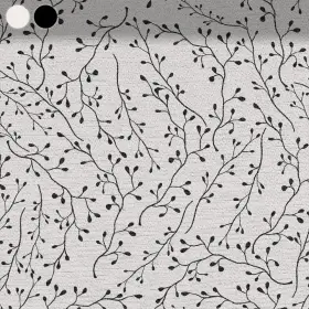 Schwarze Zweige auf Weiß