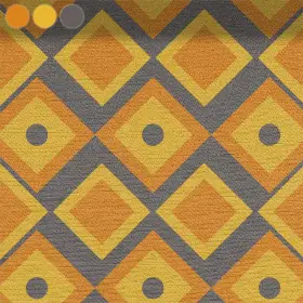 Geometrische Rauten in Orange