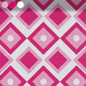 Geometric Diamonds in Pink