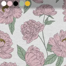 Pastel Blossoms on White