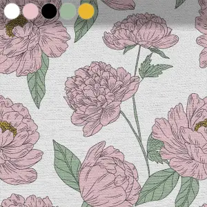 Pastel Blossoms on White