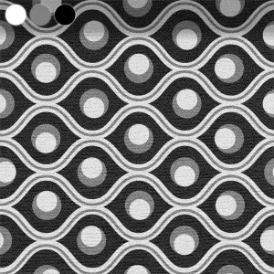 Black White Wave Pattern