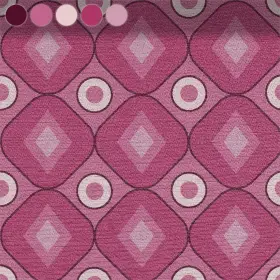 Rauten und Kreise in Rosa