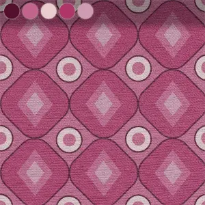 Diamonds and Circles in Pink