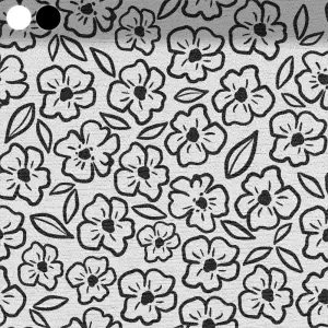 Black-and-White Floral Elegance