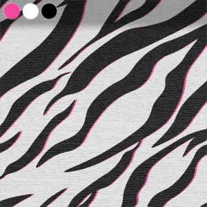 Black Zebra Stripes Pink