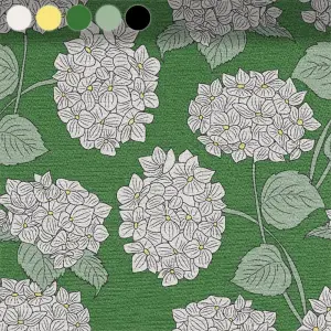 Hydrangea Blossom on Green