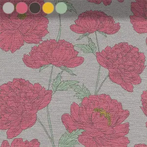 Floral Pink with Green