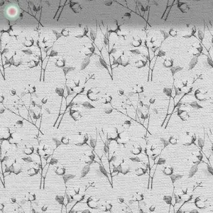 Monochrome Cotton Blossoms