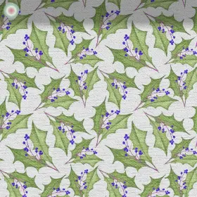 Blue Berries and Leaves