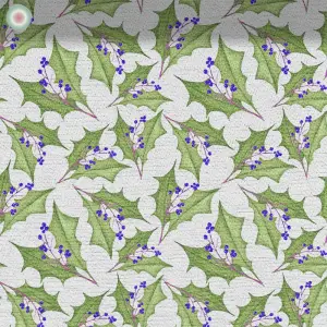 Blue Berries and Leaves