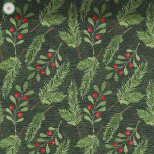 Green Fir Sprigs and Berries