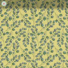 Blätteranordnung auf Gelb