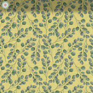 Leaf Arrangement on Yellow