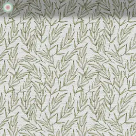 Leaf Pattern on White